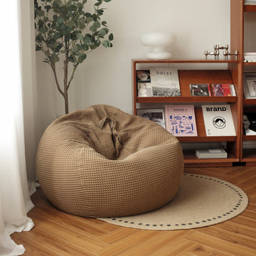 MRLAZY Waffle lazy bean bag sofa bedroom sandbag balcony tatami lazy sofa can lie down and sleep