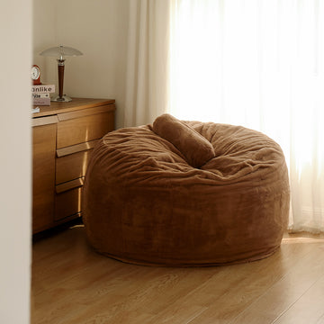 Mrlazy Luxury Giant Velvet Bean Bag – Filled with Super Soft Rabbit Fur, Perfect for Winter