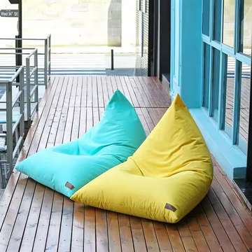 Mrlazy Waterproof Triangle Bean Bag Chair – UV-Resistant, Heavy-Duty Outdoor Lounger