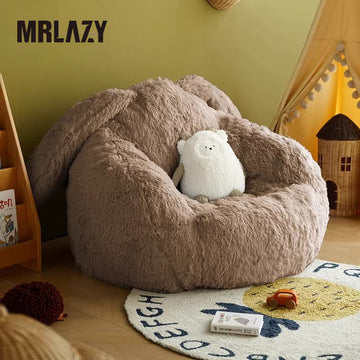 MRLAZY Baby Plush Sofa, Cartoon Rabbit Chair for Kids, Cozy Reading Nook for Nursery & Kindergarten