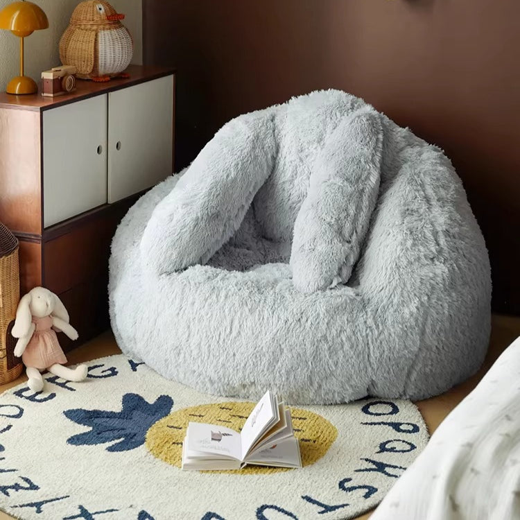 MRLAZY Baby Plush Sofa, Cartoon Rabbit Chair for Kids, Cozy Reading Nook for Nursery & Kindergarten