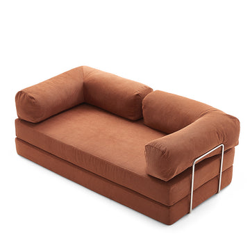 Cotton Linen Bean Bag Lounger – Giant Floor Cushion with Removable Cover, Soft Memory Foam Filling for Cozy Living Room