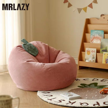 MRLAZY Lazy Apple Bean Bag Sofa Children's Room Reading Area Arrangement Baby Seat Mini Bedroom Small Sofa