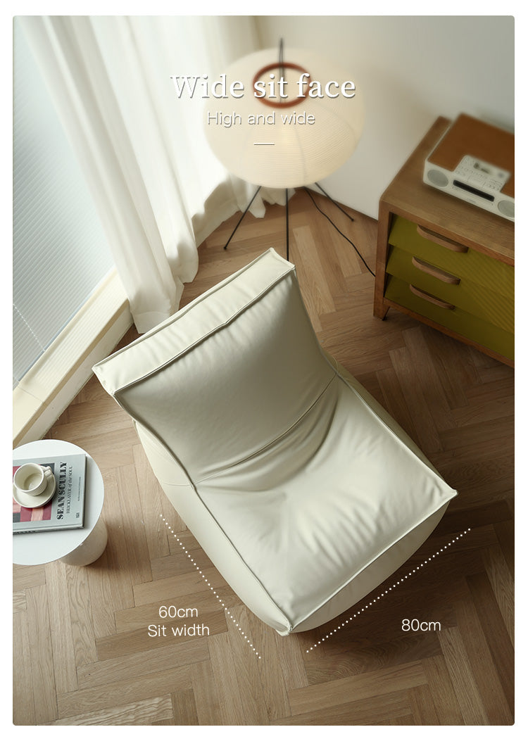 MRLAZY lazy sofa casual ecological leather waterproof high backrest can lie down and sleep living room super soft single sofa chair